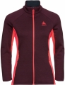 Bluza Odlo Midlayer Full Zip BERRA Merino Women Winetasting/Diva Pink