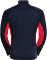 Bluza Odlo Midlayer Full Zip BERRA Merino Men Dark Sapphire/Chinese Red XXL