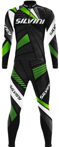 Kombinezon Silvini Racing Overall Scando Men Black/Green