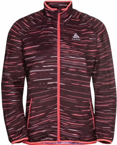 Kurtka Odlo ESSENTIAL Light Print Jacket Women Winetasting