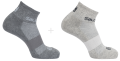 Skarpetki Salomon Evasion 2pak Light Grey Heather/Medium Grey ROZMIAR: S/36 - 38 EU