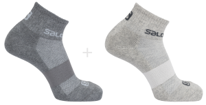 Skarpetki Salomon Evasion 2pak Light Grey Heather/Medium Grey ROZMIAR: S/36 - 38 EU