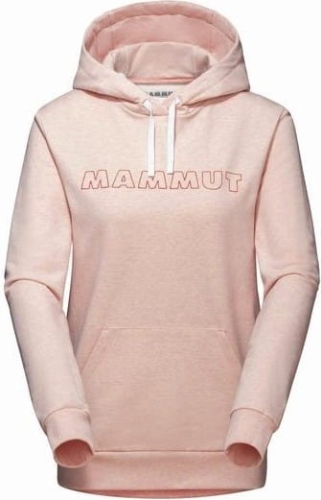 Bluza Mammut Logo ML Hoody Women Powder Rose Melange