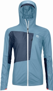 Kurtka Ortovox Windbreaker Jacket Women Light Blue