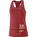 Koszulka Salomon Cross RUN Graphic TANK W Cabern/Heather 