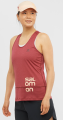 Koszulka Salomon Cross RUN Graphic TANK W Cabern/Heather 