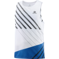 Koszulka Salomon Sense Aero Singlet Tank M White/Black/Nautical Blue