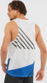 Koszulka Salomon Sense Aero Singlet Tank M White/Black/Nautical Blue