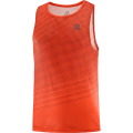 Koszulka Salomon Sense Aero Singlet Tank M Fiery Red/Cabernet