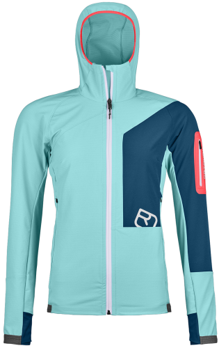 Kurtka Ortovox Berrino Hooded Jacket Women Ice Waterfall