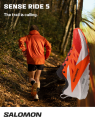 Buty Salomon Sense Ride 5 Lunar Rock/Shocking Orange 470462