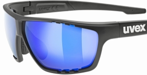 Okulary UVEX Sportstyle 706 Black Mat/Mirror Blue