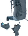 Plecak Deuter Aircontact Core 70+10 Graphite Shale 