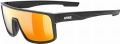 Okulary Uvex LGL 51 Black Matt/Mirror Red