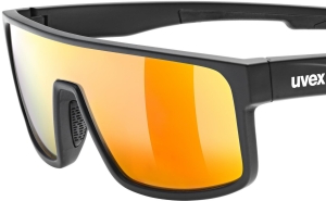 Okulary Uvex LGL 51 Black Matt/Mirror Red