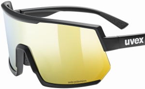 Okulary Uvex Sportstyle 235 P Black Matt/Mirror Yellow