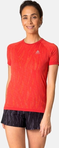 Koszulka Tech.Damska Odlo T-shirt Crew Neck s/s Zeroweight Ceramic