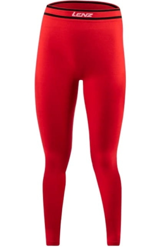 Damska Bielizna Termiczna LENZ Long Pants Merino 6.0 Black/Red