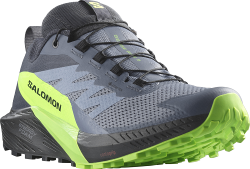 Buty Salomon Sense Ride 5 GTX Gore-Tex Flint Stone/Black/Green Gecko 473128