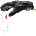 Rękawice Leki Griffin Tune 3D BOA Black/Graphite/Ice Lemon