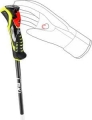 Kije Leki 3D Airfoil White/Yellow 110cm