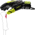 Rękawice Narciarskie Leki WCR Venom SL 3D Black/Yellow