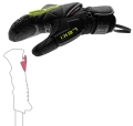 Rękawice Leki WCR Coach 3D Mitten Black/Ice Lemon 2026