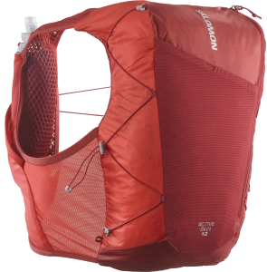 Kamizelka do biegania Salomon Active Skin 12 Set whit Flasks Red Dahlia/High Risk