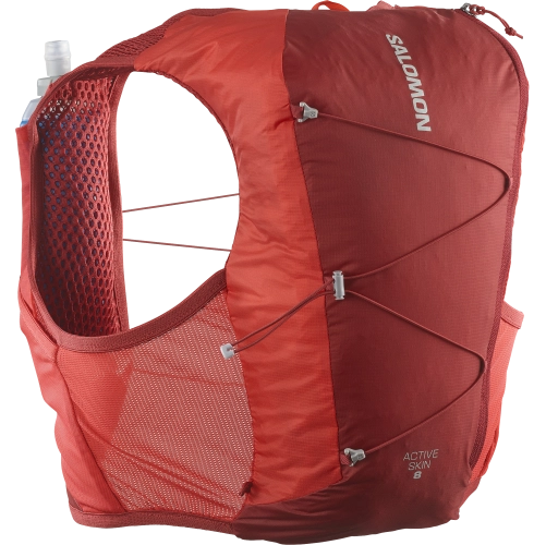 Kamizelka do biegania Salomon Active Skin 8 Set Red Dahlia/High Risk