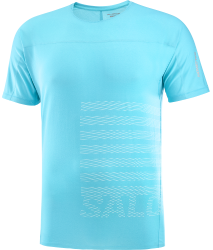 Koszulka Salomon Sense Aero Graphic SS TEE M Peacock 