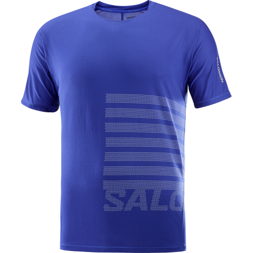 Koszulka Salomon Sense Aero Graphic SS TEE M Surf The Web/ Rainy Day