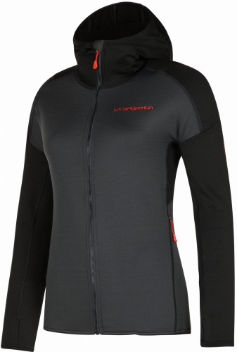 Bluza La Sportiva Upendo Hoody W Carbon/Cherry Tomato