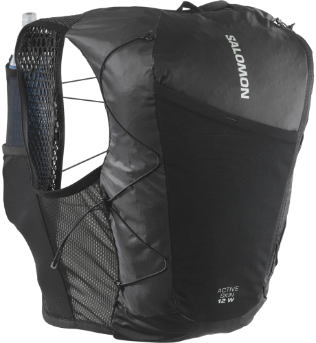 Plecak Salomon Active Skin 12 Women SET whit Flasks Black/Metal