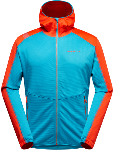 Bluza La Sportiva Upendo Hoody M Tropic Blue/Cherry Tomato 
