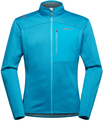 Bluza La Sportiva Elements Jkt M Tropic Blue/Cherry Tomato