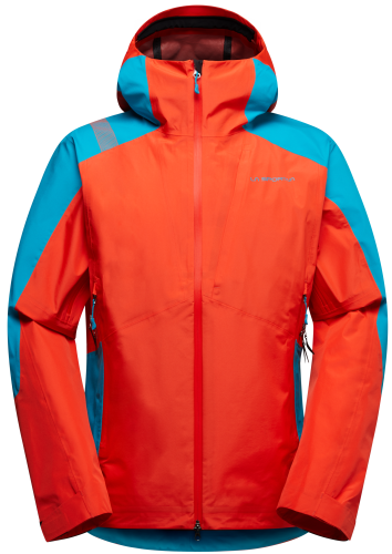 Kurtka La Sportiva Crossridge Evo Shell JKT M Cherry Tomato/Tropic Blue
