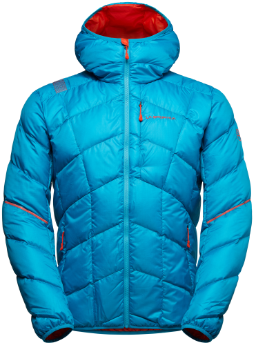 Kurtka La Sportiva Pinnacle Down Jkt  M Tropic Blue/Cherry Tomato
