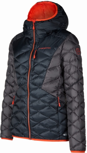 Kurtka La Sportiva Pinnacle Down Jkt  W Black/Cherry Tomato