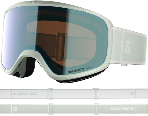 Gogle Salomon Aksium 2.0 PHOTO White Moss/Blue S1-S3 2025