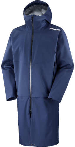 Płaszcz Trenerski Salomon Club Line Rainproof Navy/Race Blue