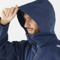 Płaszcz Trenerski Salomon Club Line Rainproof Navy/Race Blue