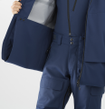 Płaszcz Trenerski Salomon Club Line Rainproof Navy/Race Blue