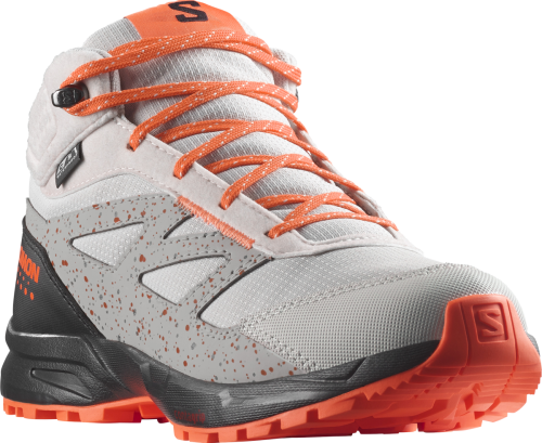 Buty Salomon Outway MID CSWP Junior Lunar Rock/Black/Shocking Orange 471874