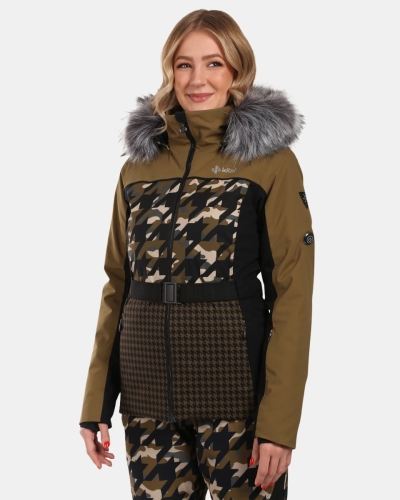 Damska Kurtka Narciarska Kilpi Clair-W Khaki