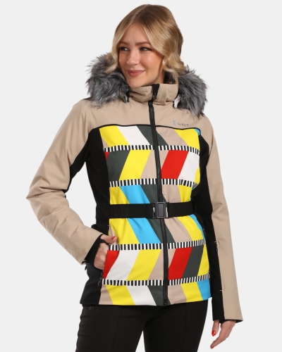 Damska Kurtka Narciarska Kilpi Clair-W Beige