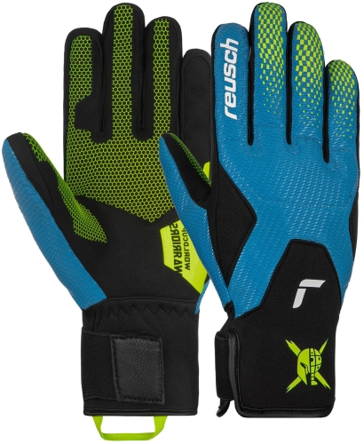 Rękawice Reusch Worldcup Warrior Speedline Brilliant Blue/Safety Yellow