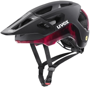 Kask rowerowy UVEX React MIPS Black-Ruby Red