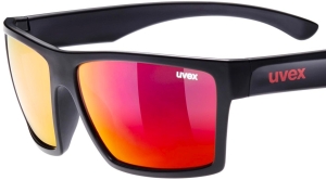 Okulary Uvex LGL 29 Black Mat/Mirror Red S3