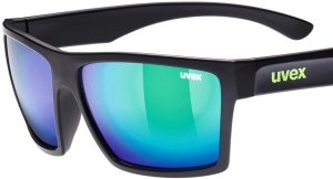 Okulary Uvex LGL 29 Black Mat/Mirror Green S3