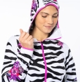 Kurtka Crazy Wonder Magic Shell Black-Zebra Women  
